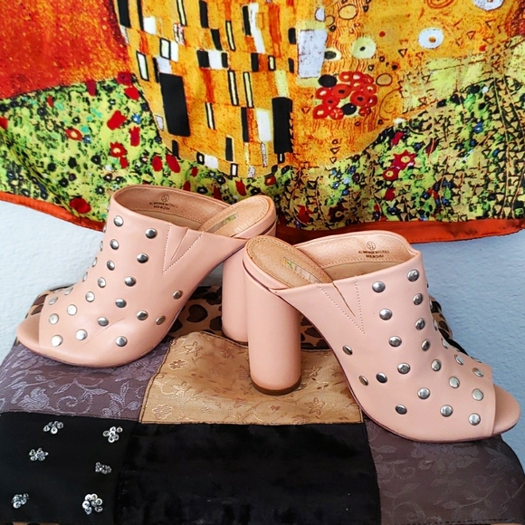 Women's Studded Mule Heels - Picture 5 of 15